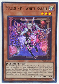 Yugioh Asian-English Maliss White Rabbit DBCB-AE015 Super Rare - Image 1