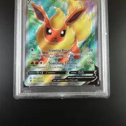 PSA 10 Flareon V 169/203 Pokemon Evolving Skies Full Art Graded Card - Image 3