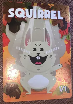 Card Kingdom 20th Anniversary Squirrel Token- Magic The Gathering - Rare - FOIL - Image 1