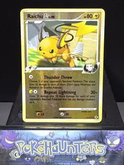 Pokemon Card Raichu GL Lv. 46 31/111 Rising Rivals Reverse Holo Rare LP - Image 1