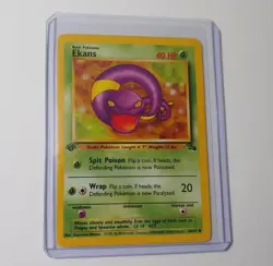 Ekans 1st Edition Pokemon Card 46/62 Fossil Set Near Mint NM - Image 1