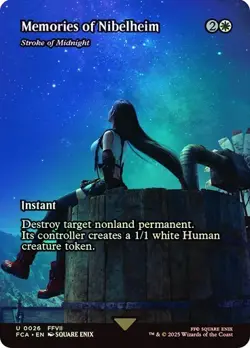 Stroke of Midnight Memories of Nibelheim FOIL BORDERLESS 0026 Final Fantasy FCA - Image 1