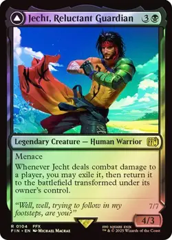 Jecht, Reluctant Guardian FOIL - 0104 - Rare - Final Fantasy FIN MTG - Image 1