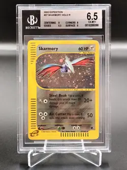 🍀Pokemon BGS 6.5 Skarmory 27/165 holo ENGLISH Expedition graad psa Pokemon🍀 - Image 1