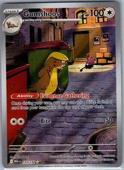 Gumshoos 153/132 ME01: Mega Evolution - Pokemon Card - NM - Image 1