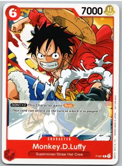 Monkey.D.Luffy (Super Pre-Release) P-001 One Piece Promotion Cards One Piece NM - Image 1