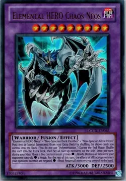 Yugioh Elemental HERO Chaos Neos LCGX-EN065 Ultra Rare NM - Image 1