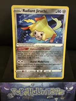 Pokemon Card Radiant Jirachi 120/195 Silver Tempest Near Mint - Image 1
