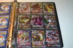 2020 2021 2022 2023 Pokemon binder collection lot 76 cards V VMax NICE 2017 GX - Image 1