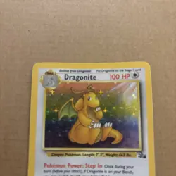 Pokemon TCG Dragonite Holo Card 4/62 Fossil Unlimited Rare - Image 2