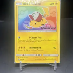 Ash's Pikachu Promo Card SM108 - I Choose You - Sealed New - Image 2