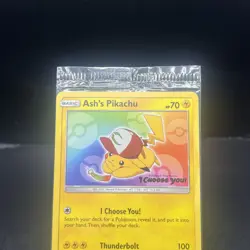 Ash's Pikachu Promo Card SM108 - I Choose You - Sealed New - Image 3