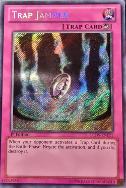 Trap Jammer - LCJW-EN111 SECRET RARE 1st Edition YuGiOh TCG Card - Image 1