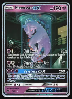 Mewtwo GX - 78/73 - Secret Shining Rare - Shining Legends - Pokemon Card - Image 1