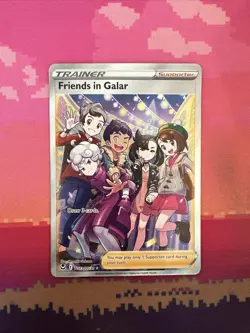 Pokemon Card Friends In Galar TG23/TG30 Trainer Gallery Silver Tempest Near Mint - Image 1