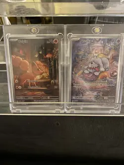 2 Pokemon Card Lot, Greavard 214/198, Vulpix 138/132 - Image 1