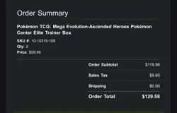 Pokemon TCG: Mega Evolution-Ascended Heroes (2x) Pokemon Center ETB LOT PRESALE - Image 2
