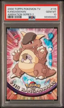 2000 TOPPS POKEMON TV ANIMATION SERIES 2 #115 KANGASKHAN POP 11 - Image 1