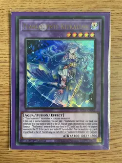 Yu-gi-oh POTE-EN042 Tearlaments Kitkallos Ultra Rare 1st Edition NM card - Image 2