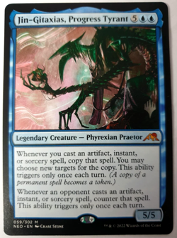 MTG Kamigawa Neon Dynasty - Jin-Gitaxias, Progress Tyrant - Promo Mythic 059 NM - Image 1