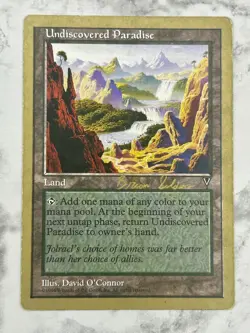 Undiscovered Paradise - MTG Magic (World Championship Decks, 1998) - LP/ MP - Image 1
