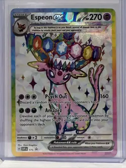 Pokemon TCG Umbreon Ex Espeon Ex Svp 175 176 Promo Pair NM Prismatic Evolution - Image 2
