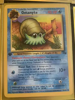 Pokemon 1st Edition Lot Machamp 1st Sealed Blue red Energy Geodude Slobro Kabuto - Image 5