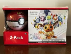 Pokemon TCG Prismatic Evolutions Elite Trainer Box ETB Pokeball Sams Club Bundle - Image 1