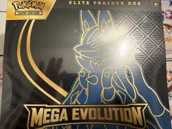 Pokemon TCG Mega Evolution Elite Trainer Box ETB Lucario FACTORY SEALED - Image 1