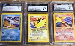 2000 Pokemon Black Star Promo Legendary Birds Moltres Zappados Articuno Chic 10 - Image 1