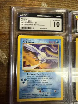 2000 Pokemon Black Star Promo Legendary Birds Moltres Zappados Articuno Chic 10 - Image 2