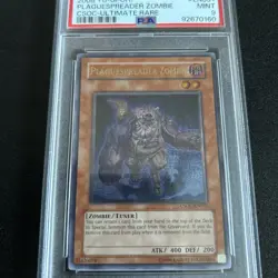 PSA 9 Yugioh 2008 Plaguespreader Zombie CSOC-EN031 Ultimate Rare wow look BGS - Image 2