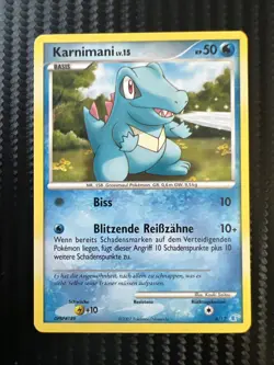 Totodile Manaphy Trainer Kit 8/12 Pokemon Card Karnimani Lv 15 Pokemon - Image 1