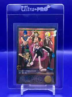 Luffy ONE PIECE Visual Adventure Holo Rare Card TCG Japanese 2000 Vintage #43 AI - Image 2