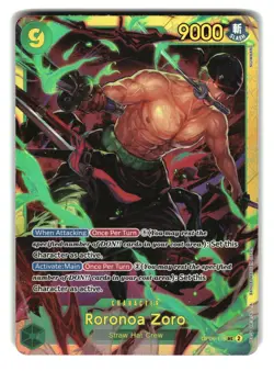 Roronoa Zoro OP06-118 SEC Wings of the Captain One Piece Card - Image 1