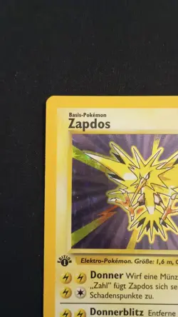 GERMAN 1st Edition Zapdos 16/102 Base Set Pokemon Card - Image 3