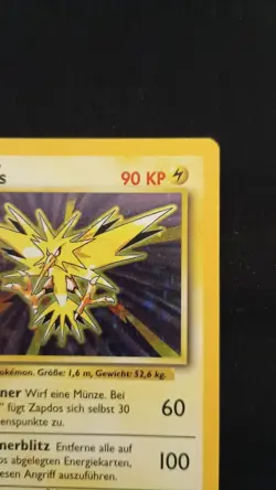 GERMAN 1st Edition Zapdos 16/102 Base Set Pokemon Card - Image 4