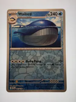 Pokemon Card Wailord Journey Together Reverse Holo Rare 041/159 Near Mint - Image 1