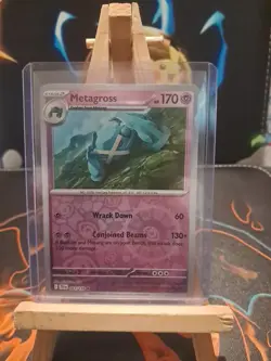 Pokemon TCG Metagross 063/159 Rare Reverse Holo Card Journey Together - Image 1