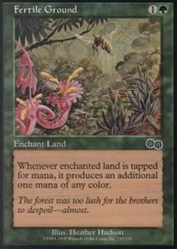 MTG - Fertile Ground - Urza's Saga - NM, English Magic FLAT RATE SHIP - Image 1
