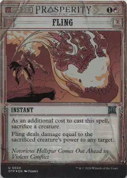 Fling - FOIL - U Outlaws of Thunder Junction: Breaking News 24 - MTG - Image 1