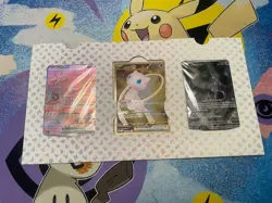 Pokemon TCG 151 UPC Sealed Promo Set Mew ex SVP053 Metal 205/165 Mewtwo SVP052 - Image 1