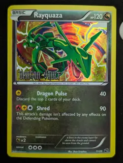 Rayquaza - 11/20 (Dragon Vault) Blister Holo Pokemon TCG NM STAMP - Image 1