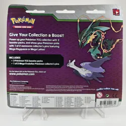 NEW Pokemon XY Mega Evolution 3-Booster Blister Pack Mega Latios Pin Rare Sealed - Image 2