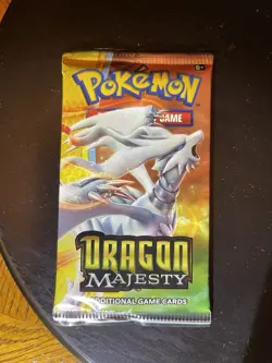 Pokemon Dragon Majesty Booster Pack Sun & Moon Sealed Unweighed - Image 1