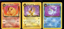 Dark Flareon Vaporeon Jolteon Unl LP/Pl 35/82 38/82 45/82 Team Rocket Pokemon - Image 1