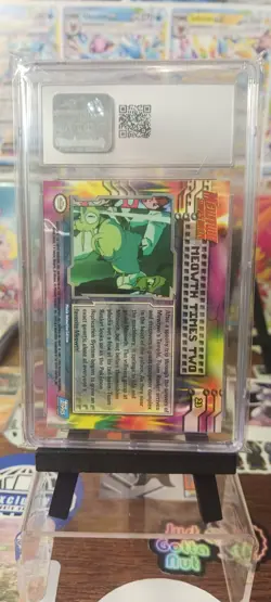 1999 Pokemon Topps The First Movie Meowth Times Two First Print CGC 10 - Image 2