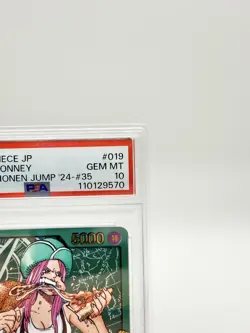 PSA 10 Jewelry Bonney Leader OP07-019 Shonen Jump 2025 ONE PIECE Card Japanese - Image 5