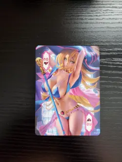 Goddess Story Waifu Card - ACG Poker 2 - 10 of Hearts - Dark Magician Girl - Image 1