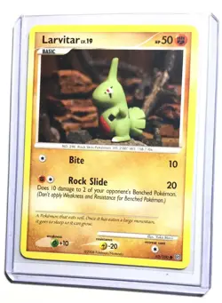 LARVITAR - 63/100 - Stormfront - Common - Pokemon Card - NM - Image 1